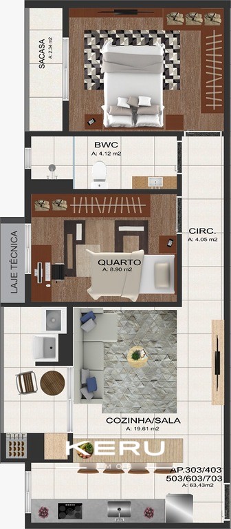 APARTAMENTO NO BAIRRO IRIRIÚ — foto 5